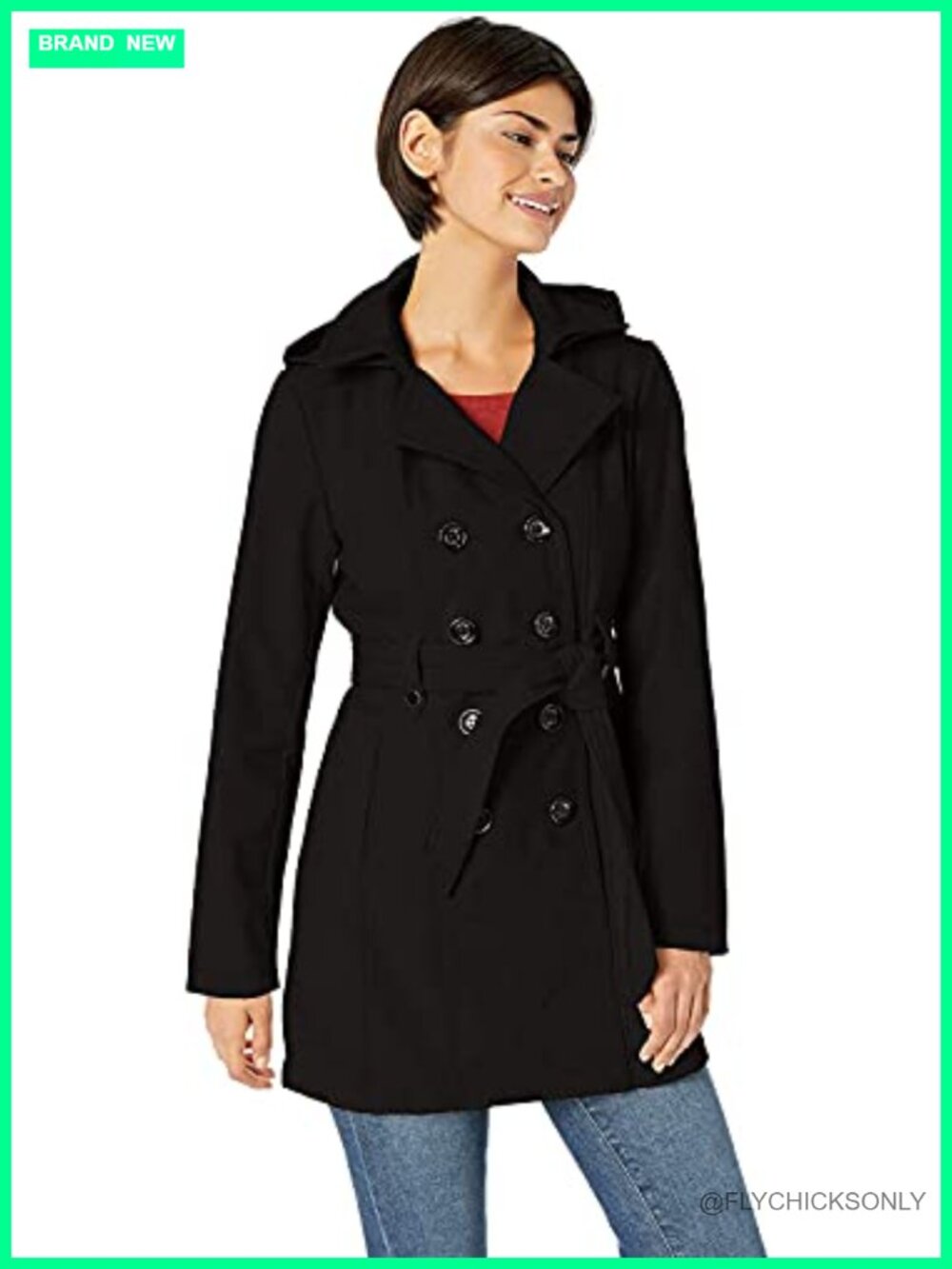 Soft Shell Trench Coat Water Resistant Detachable Hood